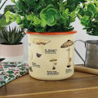 Gift Republic Paddenstoelen - Emaille Bloempot - thumbnail