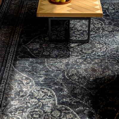 Dutchbone Vloerkleed 'Rugged' 170 x 240cm, kleur Dark