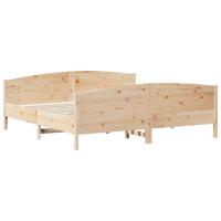 Bedframe zonder matras massief grenenhout 180x200 cm - thumbnail