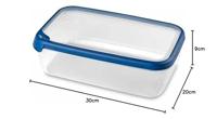 Curver Grand Chef Vershoudbak Rechthoek 4L Transparant/Donkerblauw - thumbnail