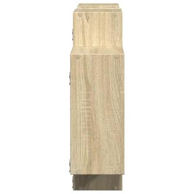 Wandschap 159x18x65 cm bewerkt hout sonoma eikenkleurig