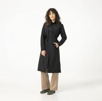 AGU Trench Coat Long Regenjas Urban Outdoor Dames - Zwart - M - Waterdicht - thumbnail