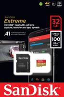 SanDisk Extreme microSDHC 32 GB geheugenkaart - thumbnail