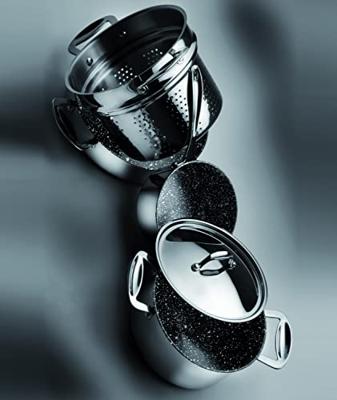 Pasta insert 22 cm Glamour Stone Stainless Steel