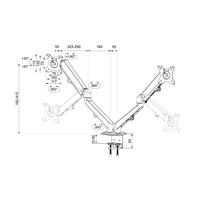 Neomounts DS70-700BL2 monitorarm - thumbnail