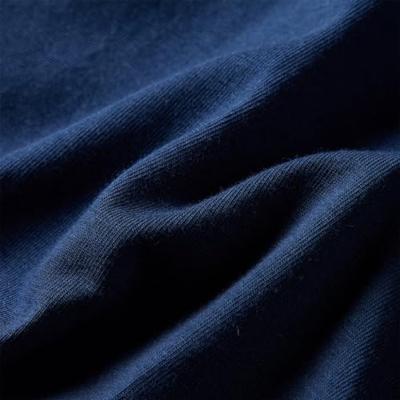 Kindershirt met lange mouwen hertenprint 92 marineblauw
