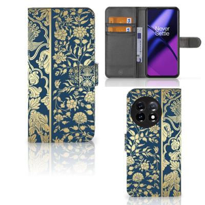 OnePlus 11 Hoesje Beige Flowers OnePlus 11 Hoesje Beige Flowers
