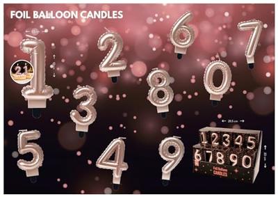 Paperdreams folie ballon kaars roze - 3