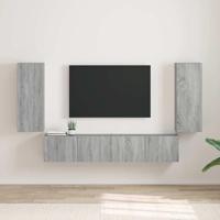 TV Wandkast 2 pcs Grijs Sonoma 30 x 31 x 80 cm Bewerkt hout - thumbnail