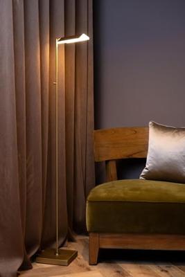 Lucide AARON - Leeslamp - LED Dimb. - CCT - 1x12W 2700K/4000K - Mat Goud / Messing Lucide AARON - Leeslamp - LED Dimb. - CCT - 1x12W 2700K/4000K - Mat Goud / Messing