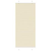VidaXL Plissé rolgordijn 90x200 cm stofbreedte 89,4 cm polyester crème - thumbnail