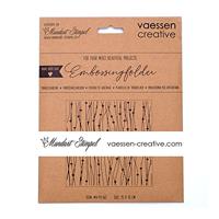 Mundart Stempel • embossing sjabloon lijnen met hartjes - thumbnail