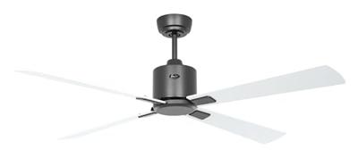 CasaFan ECO NEO III 132 BG-WE/LG WiFi Flügel Weiß/Lichtgrau Plafondventilator 27 W (Ø x h) 132 cm x 360 mm Basaltgrijs Met afstandsbediening, Timer, Met