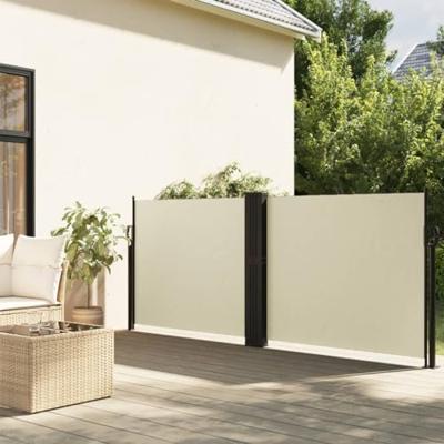 VidaXL Tuinscherm uittrekbaar 140x600 cm crème VidaXL Tuinscherm uittrekbaar 140x600 cm crème