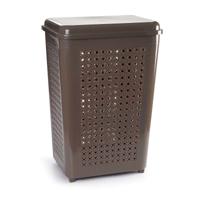 Grote Wasmand Met Deksel Van 50 Liter In Het Taupe - Wasmanden - thumbnail