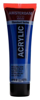 Royal Talens Amsterdam Standard Series Acrylverf Tube 20 ml - Phtaloblauw 570