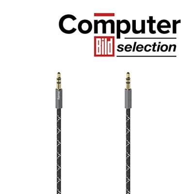 Hama Audiokabel, 3,5mm jack - 3,5mm jack, stereo, metaal, verguld, 1,5 m Mini jack kabel