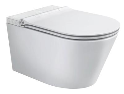Douche-WC Schutte Cesari Elektronisch Wandmontage Zonder Spoelrand met Slim WC-Zitting Schutte