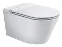 Douche-WC Schutte Cesari Elektronisch Wandmontage Zonder Spoelrand met Slim WC-Zitting Schutte - thumbnail