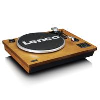 Platenspeler met Bluetooth®, USB MP3-coder, luidsprekers Hout - thumbnail