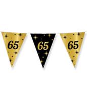 Classy Vlaggenlijn 65 Jaar Zwart/Goud (10m) - thumbnail