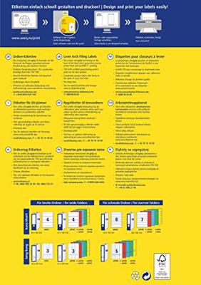 Avery-Zweckform Ordneretiketten L4758-10 38 x 297 mm Papier Wit Permanent hechtend 50 stuk(s) - thumbnail