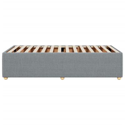 Bedframe zonder matras 90x200 cm stof lichtgrijs