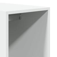 Kledingkast 30x50x200 cm bewerkt hout wit - thumbnail