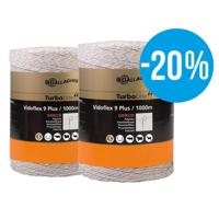 Gallagher Duopack Vidoflex 9 TurboLine Plus wit 2x1000m - 079421 079421 - thumbnail