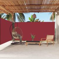 Windscherm uittrekbaar 180x600 cm rood - thumbnail