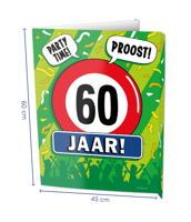 Raambord 60 Jaar Verjaardag (60x45cm) - thumbnail