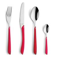 Amefa Eclat Bestekset 24-delig RVS/Framboos - thumbnail