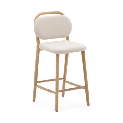 Kave Home Helda barkruk H65 chenille Beige