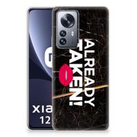 Xiaomi 12 Pro | Siliconen hoesje | met naam Already Taken Black - thumbnail