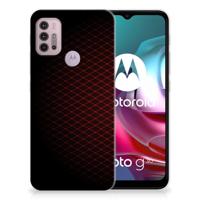 Motorola Moto G30 | G10 | TPU bumper | Geruit Rood - thumbnail