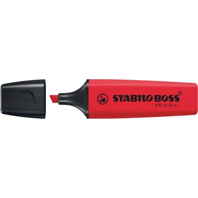 Markeerstift stabilo boss 70/48 echt rood