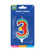Jungle candle 3 parrot - thumbnail