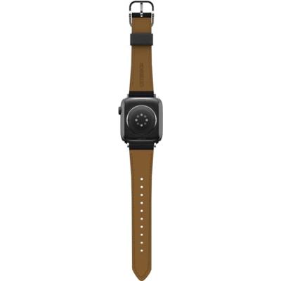 OtterBox Symmetry Cactus Leather horlogeband voor Apple Watch 46mm/45mm/44mm, vervangende duurzame, zachte band voor Apple Watch, Zwart