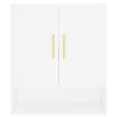Wandkast 60x31x70 cm bewerkt hout wit