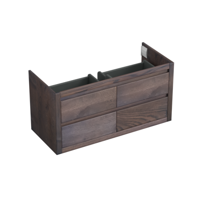 Onderkast Forzalaqua Gela 2.0 120x51x60 Cm 4 Softclose Lades Eiken Charcoal