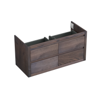 Onderkast Forzalaqua Gela 2.0 120x51x60 Cm 4 Softclose Lades Eiken Charcoal - thumbnail