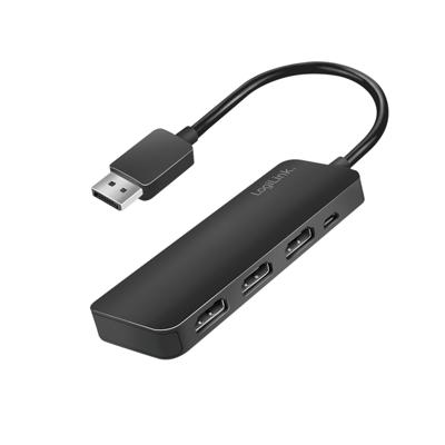 LogiLink CV0146 DisplayPort-splitter Zwart