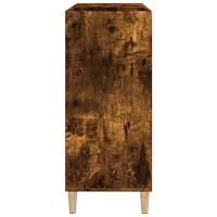 Platenkast 84,5x38x89 cm bewerkt hout gerookt eikenkleurig - thumbnail