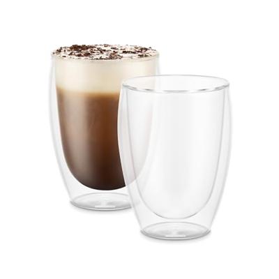 Bodum Dubbelwandige koffie- / theeglazen Pavina - gepatenteerd ventiel - 320 ml - 2 stuks