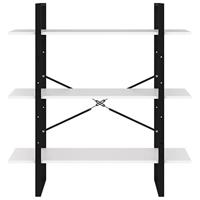 Boekenkast 100x30x105 cm spaanplaat wit - thumbnail