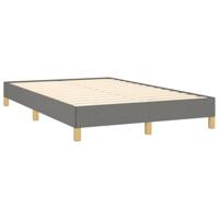 Boxspring met matras stof donkergrijs 120x190 cm - thumbnail