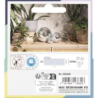 Mozaieksteentjes Folia zilver zelfklevend 5x5mm - thumbnail