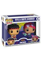 Street Fighter x Fortnite Double Pack Funko Pop Vinyl: Ryu & Brite Bomber - thumbnail