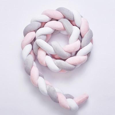 2M pure kleur weven knoop voor baby kamer decor wieg beschermer pasgeboren baby bed bumper beddengoed accessoires (wit grijs roze) 2M pure kleur weven knoop voor baby kamer decor wieg beschermer pasgeboren baby bed bumper beddengoed accessoires (wit grijs roze)
