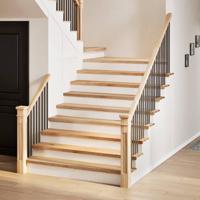 VidaXL Traptreden 2 st 110x25x2 cm onbehandeld massief eikenhout - thumbnail